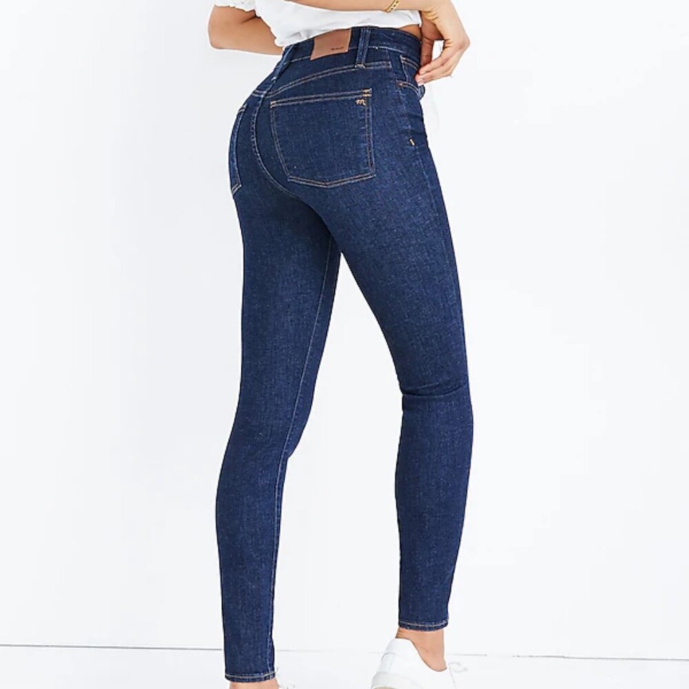 34 Tall: Madewell Curvy High Rise Skinny Jeans in Lucille Wash EUC